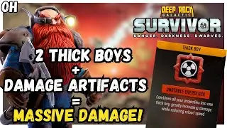 2 Thick Bois + Damage Artifacts = MASSIVE Damage! Deep Rock Galactic Survivors!
