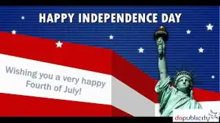 Digital Signage Content Template for Independence Day Greeting
