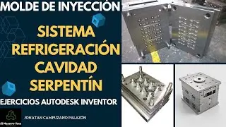 Ejercicios INVENTOR MOLDE INYECCION  Ejercicio 12