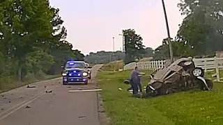 Cop PUSHED the Chevy Straight Into a POLE. Epic Police Pursuits. BRUTAL.
