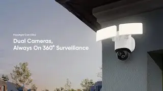Introducing eufy Floodlight Cam E340 | 360° Security Dual Cameras, Always on 360° Surveillance