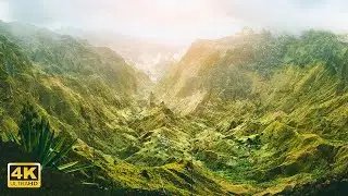 Majestic Mountains Aerial 4K with Calming Music