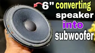 how to repair car speaker at home ll 8 inch speaker repair ll how to convert speaker into subwoofer