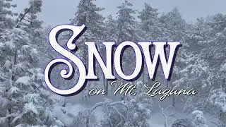 Mt. Laguna Snow Day 2024