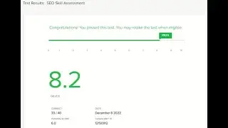 Fiverr SEO Test Score 8.2 May 2 2023 l Contact for test 01318204358