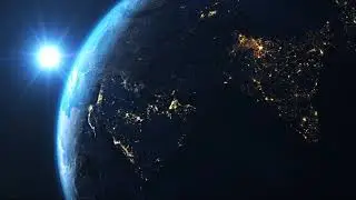 Earth rotating slowly in Satellite