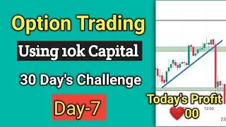 Day-7|| using 10k Capital for 30 day option scalping challenge || wealth wizard ||