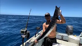 Hawaii Wahoo (Ono) Fishing Trolling On The Bigisland #fishing #offshore #trolling #boating #diawa