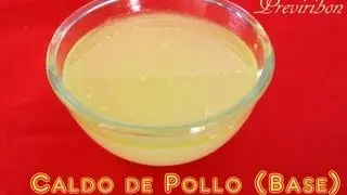Como hacer Caldo de Pollo base  / How to make chicken broth basic *video 144*