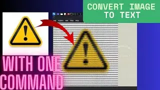 Convert Any Image to text with ONE Command! [Kali Linux Tool]