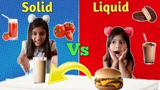 SOLID Vs LIQUID CHALLENGE |FOOD  CHALLENGE | ZYNZOE
