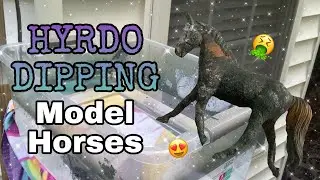 HYDRO DIPPING Breyer and Schleich Model Horses For The First Time!