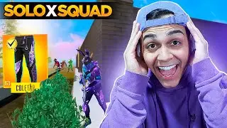 I used the new purple Angelic Pants in the solo vs. squad rush!! Free Fire Mobile