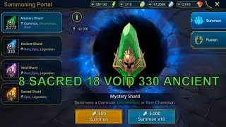 [RAID SHADOW LEGENDS]  OPENING 8 sacred 18 void 330 ancient !