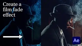 Create a blue/cyan film fade effect in After Effects