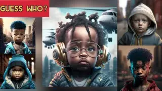 Guess The Rapper As A Baby || Ai Generated Art Trend #Shorts