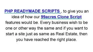 99acres Clone Script