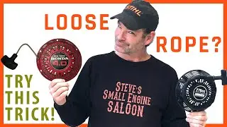 EASY TRICK To Tighten A Limp Starter Rope That Won't Retract