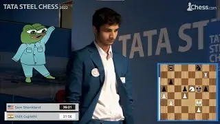 GM Vidit Gujrathi DANCING for one whole minute  at Tata Steel 2022