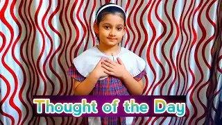 Thought of the Day / Daily thoughts for School assembly /with subtitles