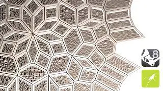 Parametric Pattern Using Circles Points and Areas Using #Grasshopper for #Rhino3d Script Available