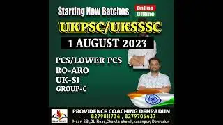 UKPSC RO-ARO|UKSI|PCS|new Batch starting