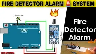 FireDetector Alarm with Arduino Making At Home Simple Project #arduino #viral