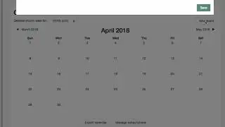 Moodle 3.4 Tutorial Videos-Using the Calendar