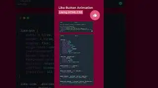 Like Button Animation Using HTML and CSS | CSS Animation