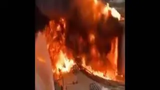В Бразилии во время заправки автоцистерны загорелось топливохранилище