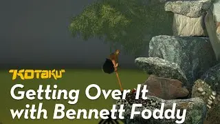 Getting Over It with Bennett Foddy is a game about using a sledgehammer to climb a mountain