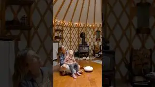 Mother daughter glamping trip to a yurt #shorts