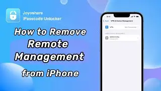 Remote Management iPhone | Bypass MDM Device All iOS