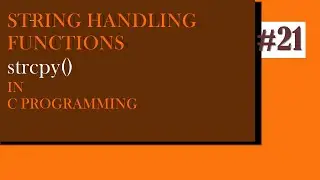 Strcpy function in c programming