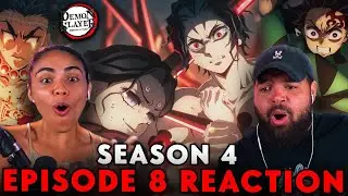 THE HASHIRA UNITE VS MUZAN! | Demon Slayer Season 4 Episode 8 Reaction