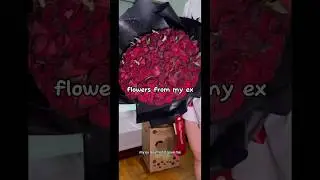 WHAT I DID WITH 99 ROSES FROM MY EX-BOYFRIEND #nowhusband #marriedlife #shorts