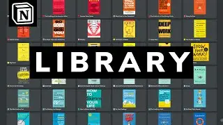 📚 How to Create a Virtual Book Library Using Notion 2021 // Updated!