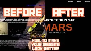HOW TO MAKE A WEBSITE LOOK BETTER HTML & CSS TUTORIAL