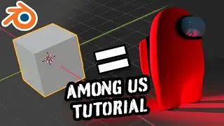 AMONG US CHARACTER - BLENDER 2.9 - TUTORIAL
