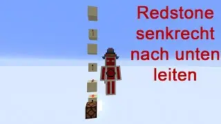 Redstone senkrecht nach unten leiten | Tutorial | DerRotstein