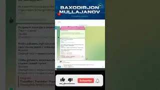 TELEGRAM SIRLARI POSTBOT MISOLIDA