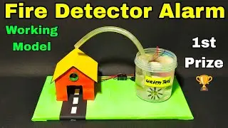 How to make simple fire alarm project,Fire detector alarm science project,Fire detector alarm model
