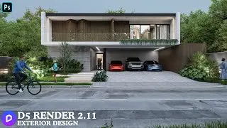 How to Create Realistic Exterior Design in D5 Render | Step-by-Step Tutorial.