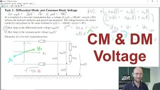EMC Task 2: Common-mode voltage and differential-mode voltage