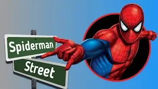 Spiderman Street in USA #spiderman