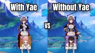 Sandrone with Yae Miko vs Beidou – Damage Comparison 🔥