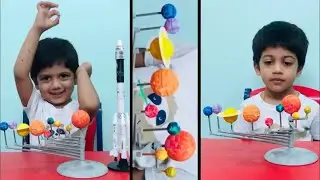 Diy solar system toy | Birthday gift for 5 years boy | varshith talking about planets | Gift ideas