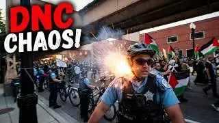Protesters throw firecrackers in the police's face in Chicago