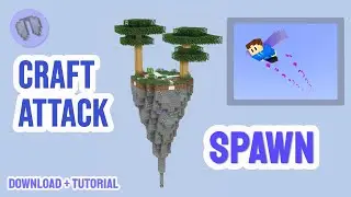 CraftAttack Spawn Tutorial&Download 1.13-1.20 (Nur Commands) (Minecraft)