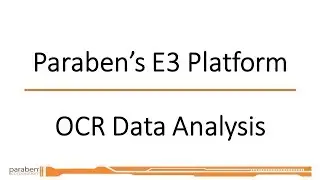 E3 Platform OCR Data Analysis